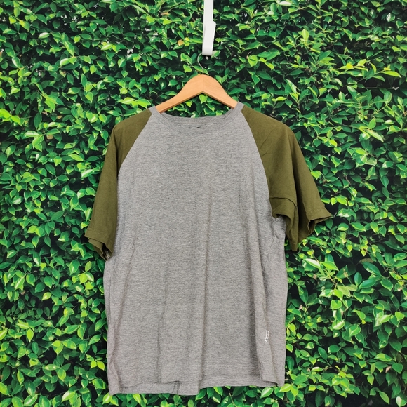 Matrix Green/Grey Baseball T-Shirt - Picture 1 of 3